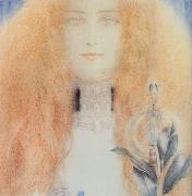 Fernand Khnopff Head of a Woman oil painting reproduction